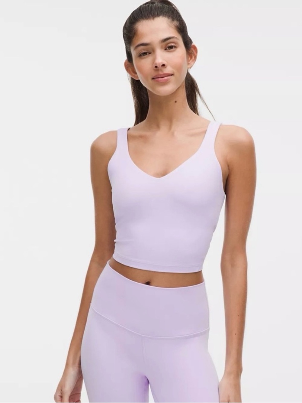 Lululemon Align Lavender V-neck Cropped Tank